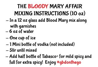 Freeze-Dried Bloody Mary Mix with Garnishes
