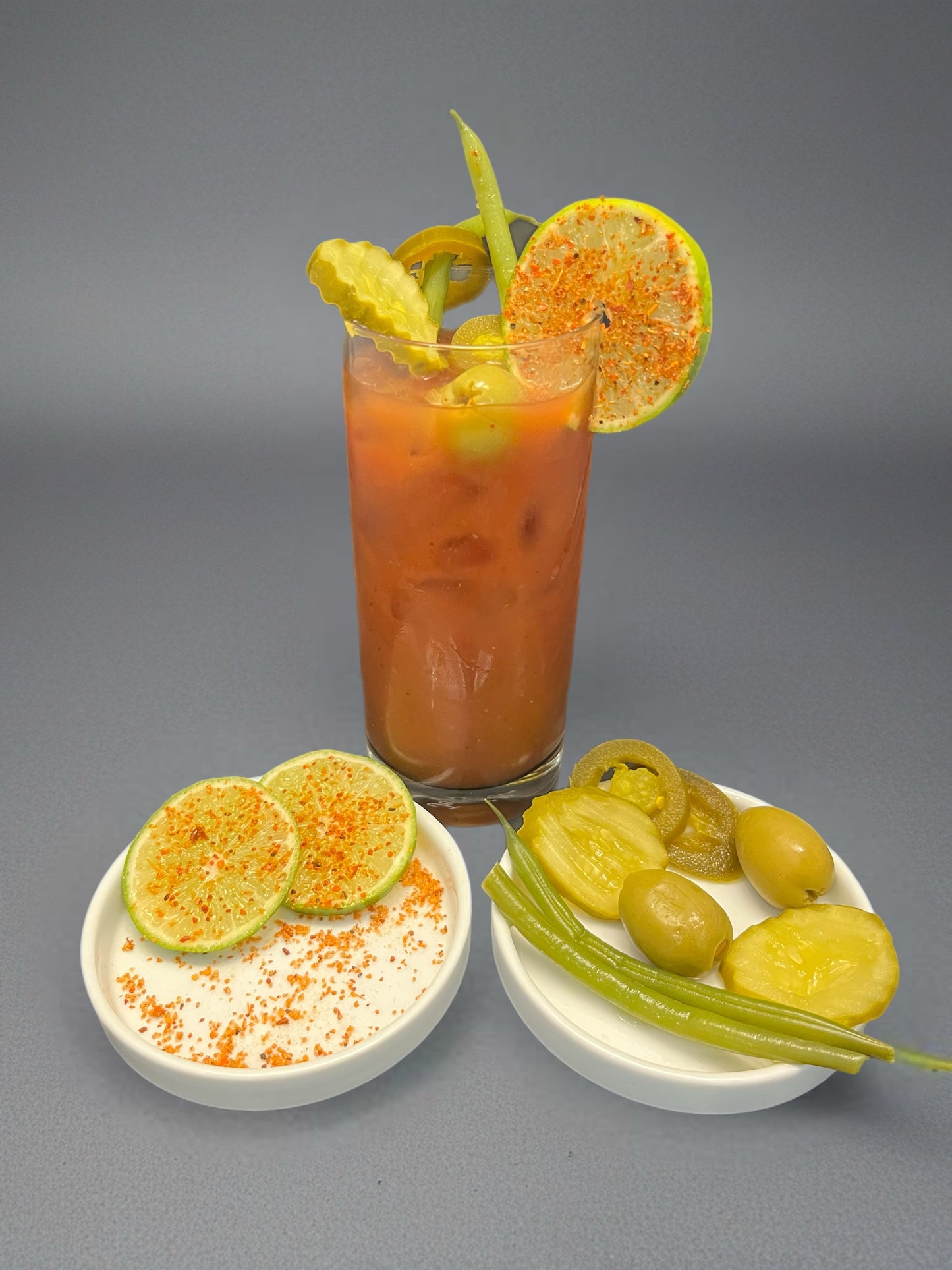 Freeze-Dried Bloody Mary Mix with Garnishes