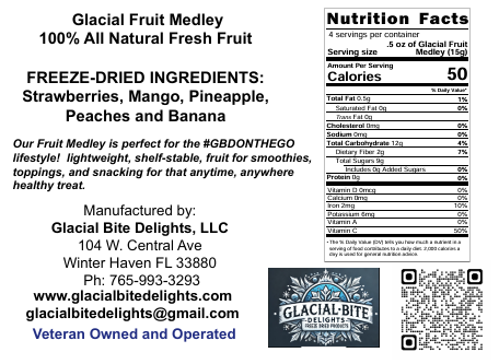 Glacial Fruit Medley Freeze-Dried Fruit Mix