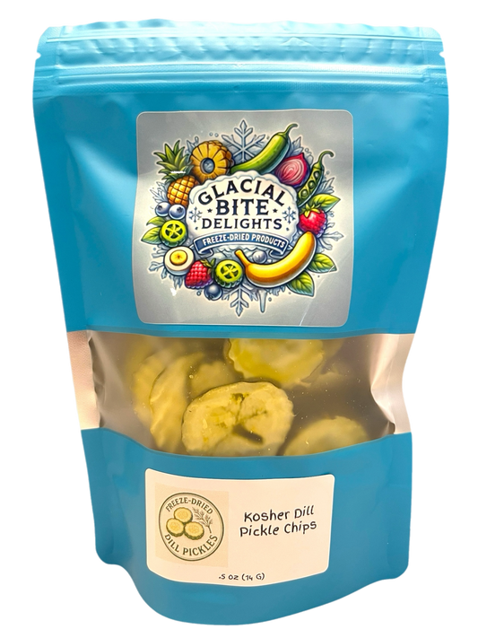 Freeze-Dried Kosher Dill Pickle Chips