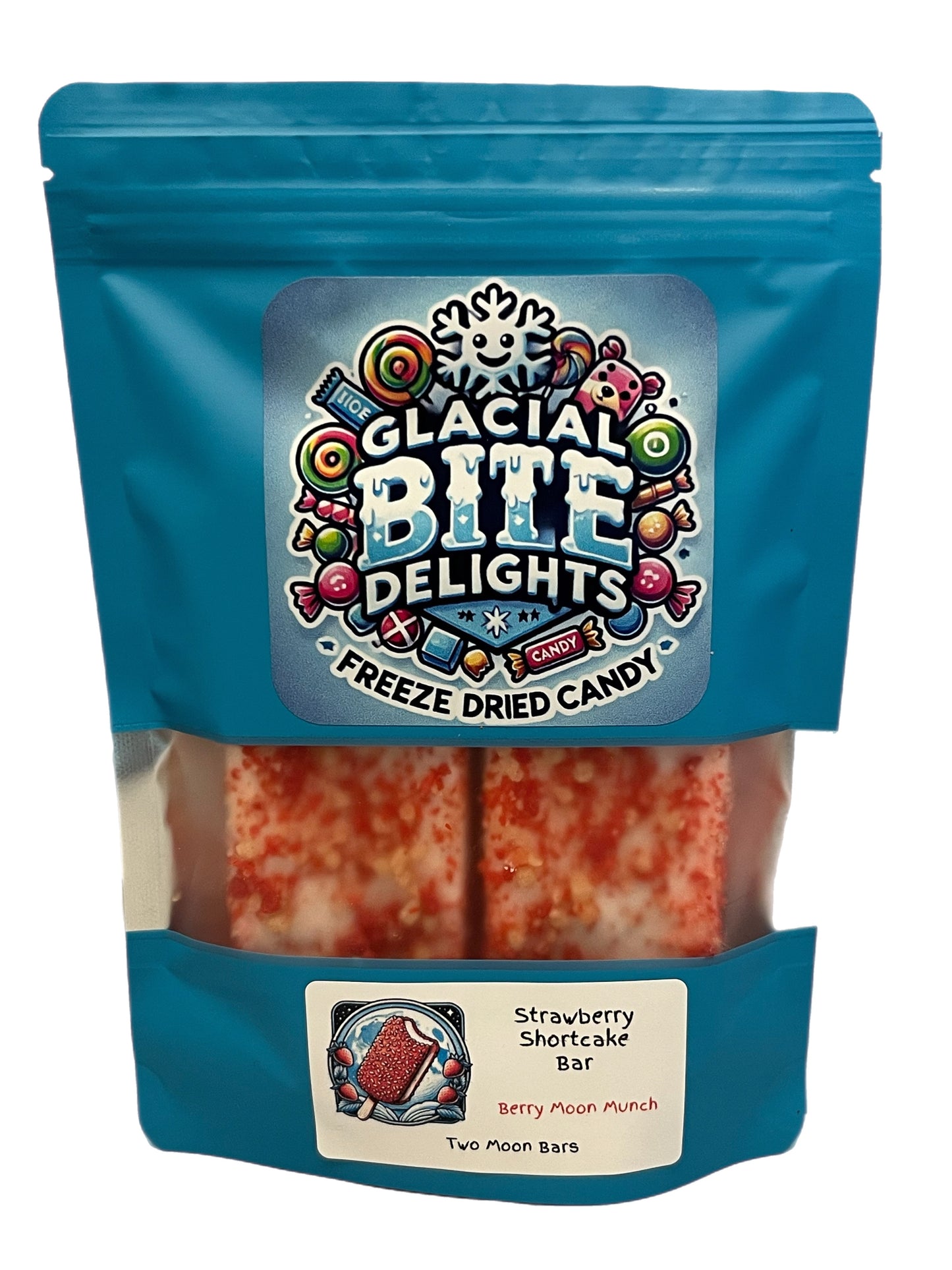 Freeze-Dried Strawberry Shortcake Ice-Cream Bars
