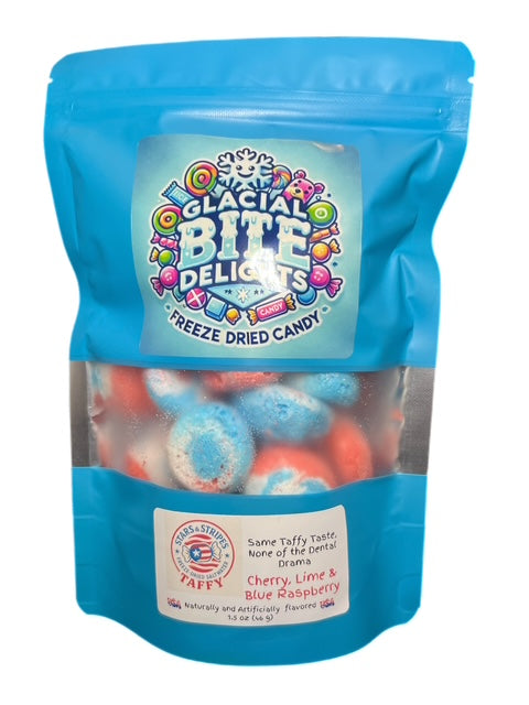 Stars and Stripes Freeze-Dried Saltwater Taffy