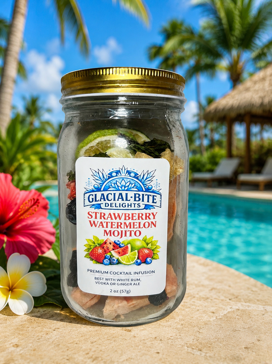 Strawberry Watermelon Mojito Freeze-Dried Handcrafted 32oz Cocktail Infusion